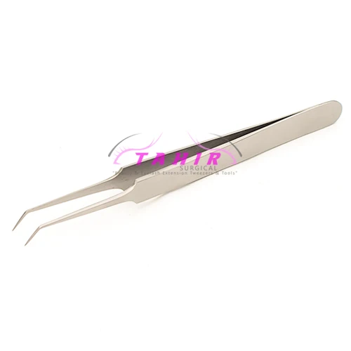 
Custom label Makeup tools tweezers for eyelash extension needle nose 