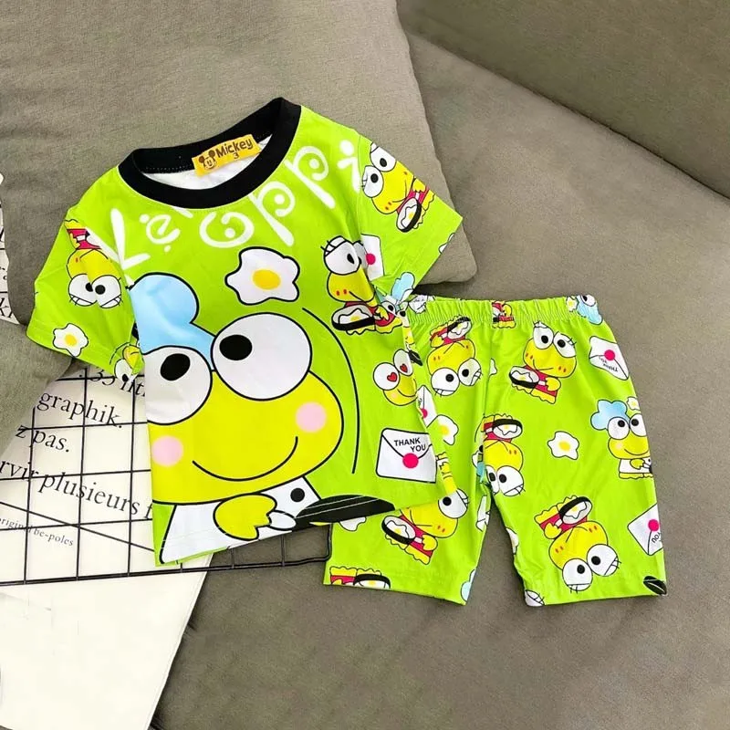 
High Quality Girls Clothing Sets Polyester 3D Printed Animated Cartoon 