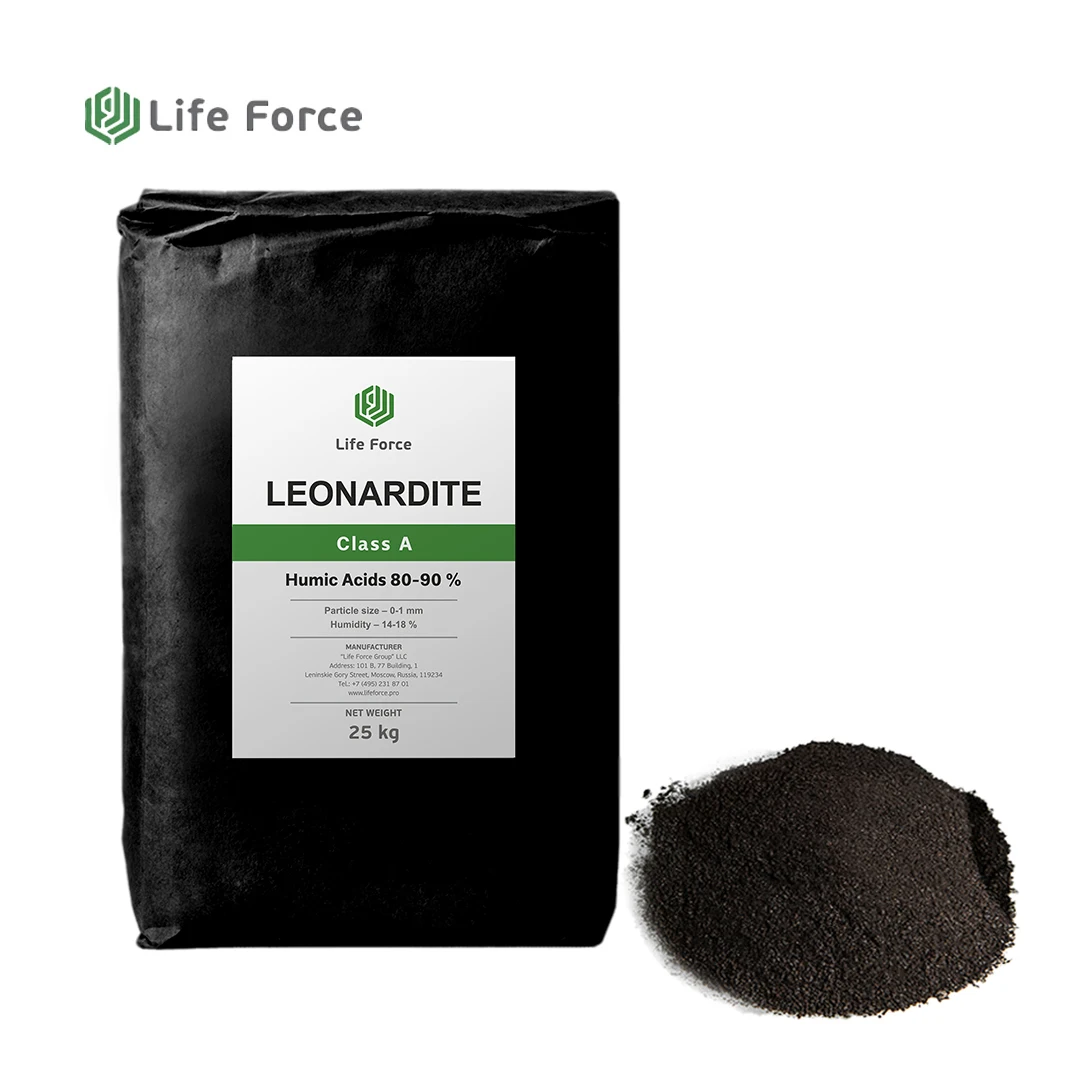 Organic Fertilizer Agriculture Grade Organic Humic Acid Leonardite Class A Life Force SL 105/25 Organic Humic Acid Powder