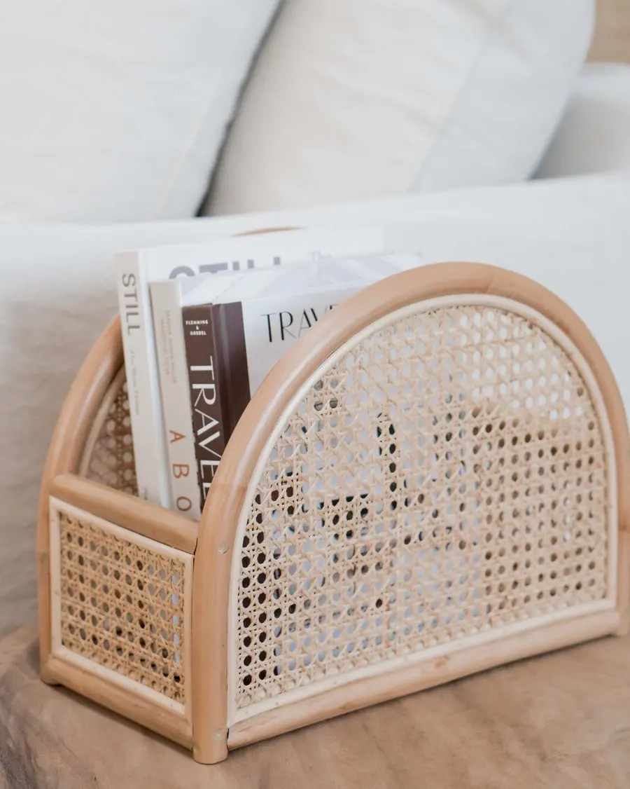 Eco-friendly rattan book stand from Vietnam