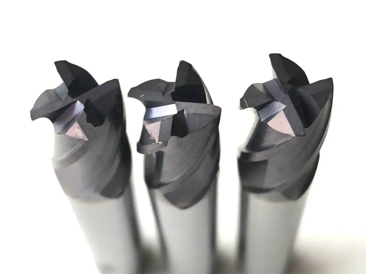Various kinds of cutting tools MMC high precision 3 flutes carbide end mills for mold machining DC1