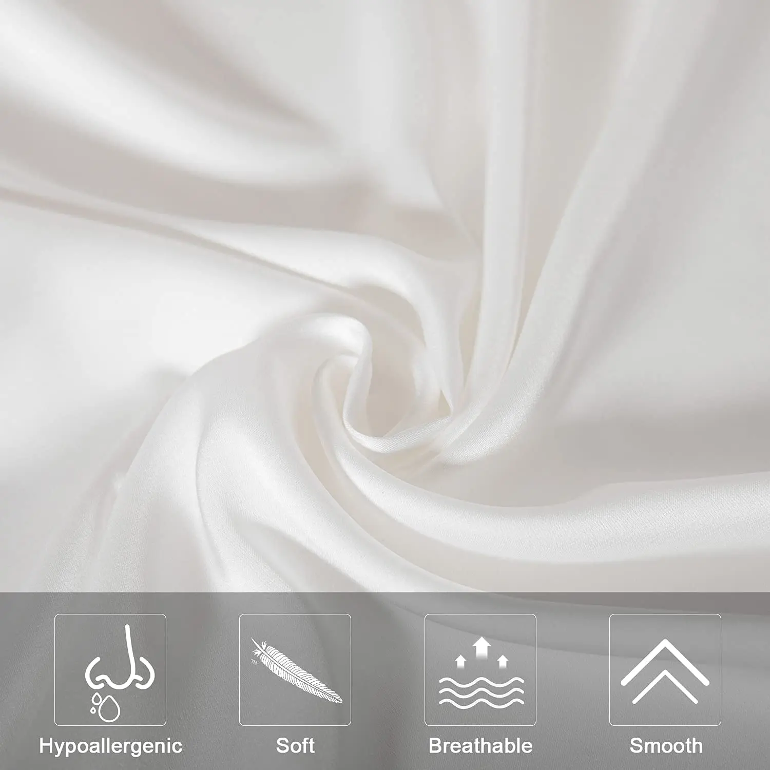 Mulberry Silk Pillowcase for Hair and Skin Silk Pillow Case with Hidden Zipper 22 mm Dual Sides Soft Silk Pillow Cover