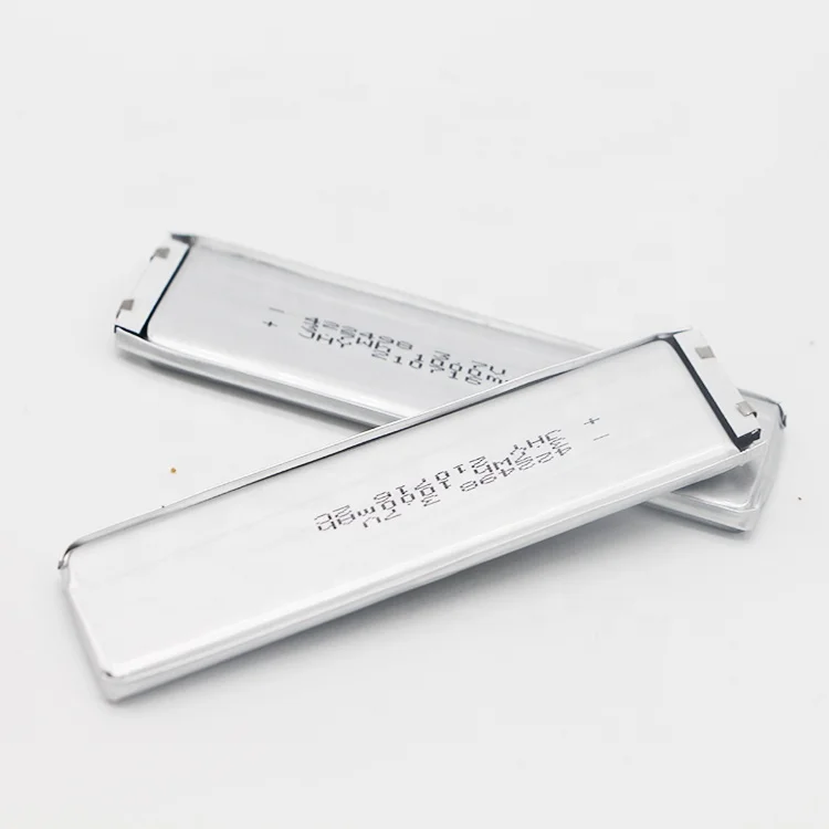 JHY prasmatic battery lipo 422498 3.7V 1000mAh rechargeable lithium polymer battery