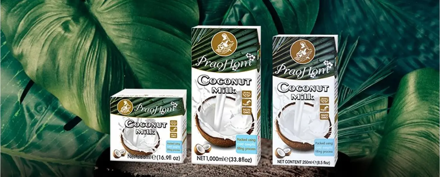 Thailand Hot Product Coconut Milk UHT with Vegan, Gluten Free and Non GMO Packed Using Cold Aseptic Filling Process