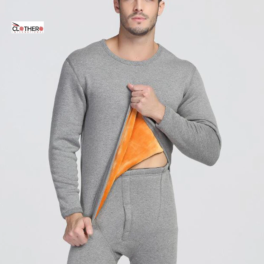 Factory Self Heated Man Female Wearing Hot Thermal Winter Underwear Clothes Suit