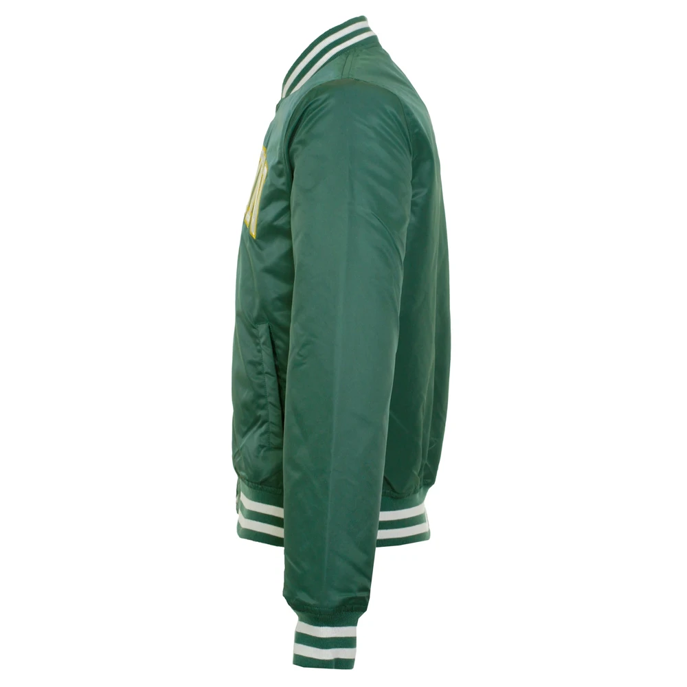 2022 Custom Luxury Brand Varsity Silk Bomber Jackets Men Raglan Zip Up Baseball Satin Jacket