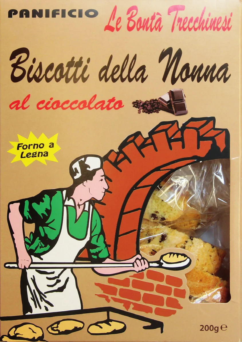 Традиционное итальянское печенье «бабушка», шоколадное печенье ручной работы, идеально подходит для завтрака или закусок