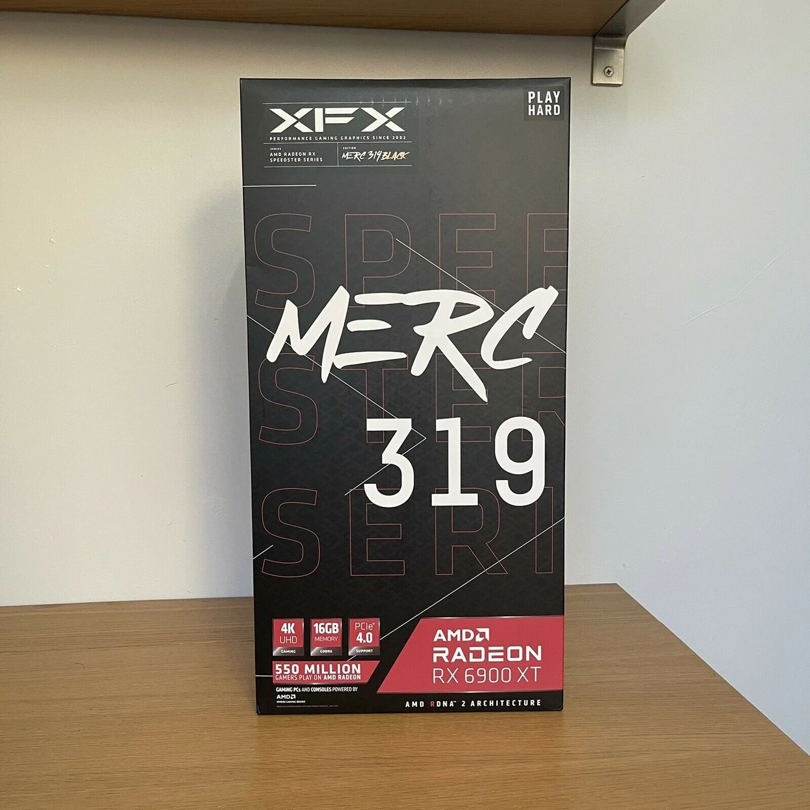  Оригинальная Черная графическая карта XFX Radeon RX 6900 XT 16 Гб MERC