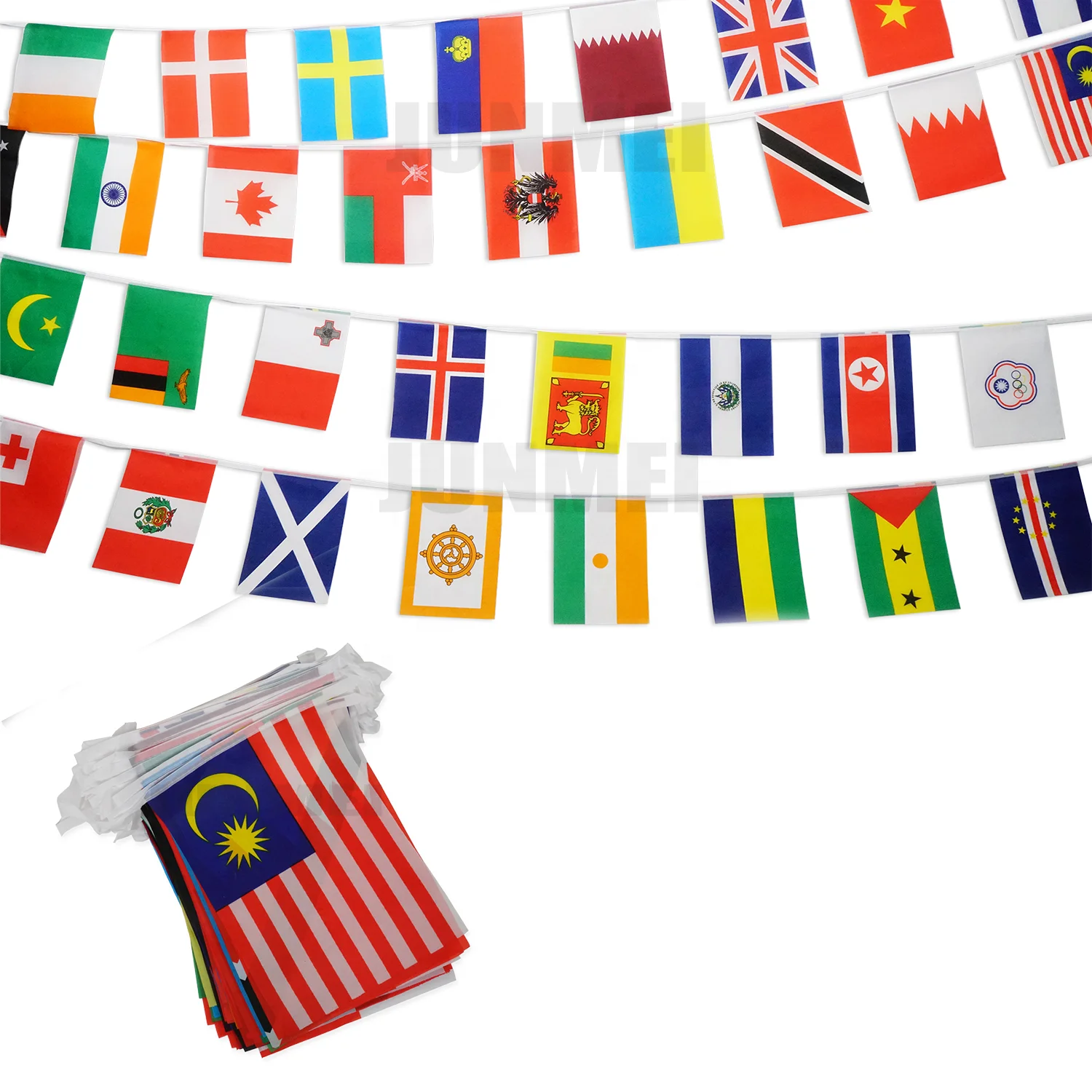 Stock 24h 32 String Flag custom Banner Pennant Party Events Bars Decorations String Flags