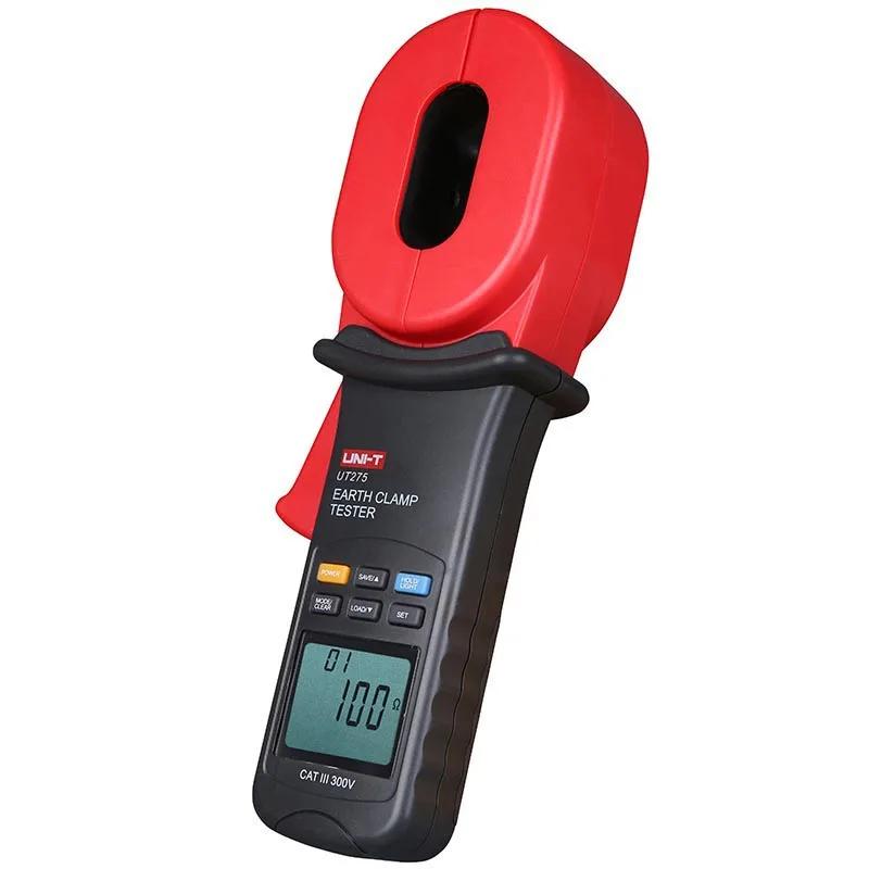 UNI-T UT275 Clamp Earth Ground Tester Resistance Leakage Current Auto Range Data Storage 30A Clamp Meter UT-275