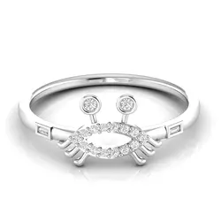 Symbolic Natural Diamond Ring 18kt Yellow White Rose Gold 1.63 Grams Jewelry