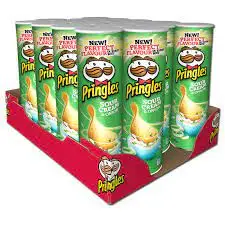 Pringles style healthy food potato chips