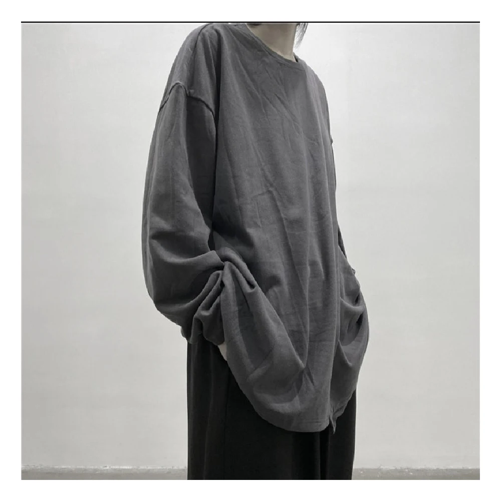 Brand New - SHINOBI Mens SS Two Piece Look Long-Sleeved T-shirts Essential Lengthen Extended