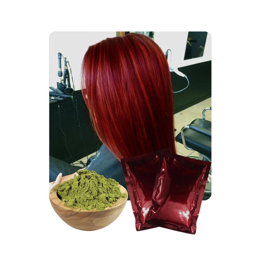 100% серая красная травяная краска для волос порошок окрашивания хной мужчин и женщин