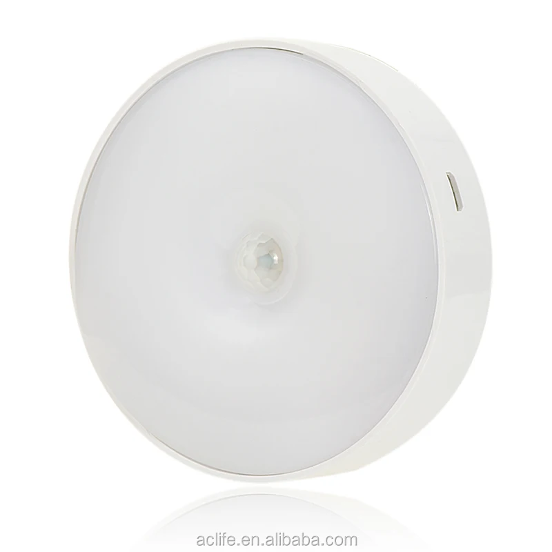 mini Body induction lamp USB Rechargeable Wall Lamp LED Wireless Sensor Night Light