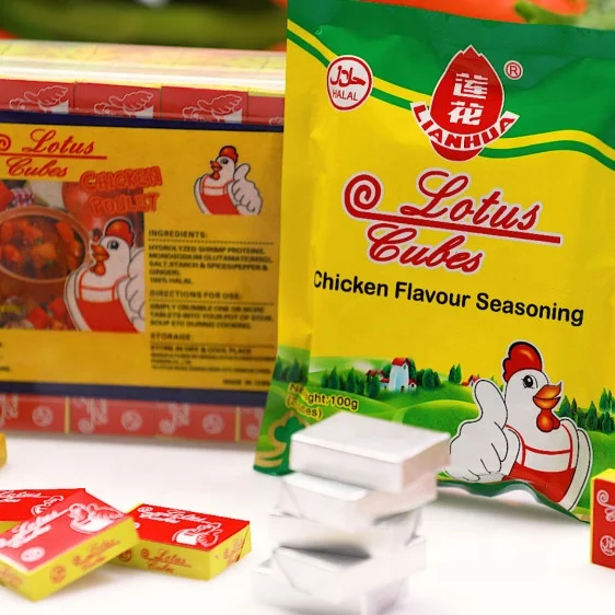 HALAL  4g/5g/10g/17g chicken beef and shrimp  flavor cube Bouillon cube Seasoning cube and powered stock