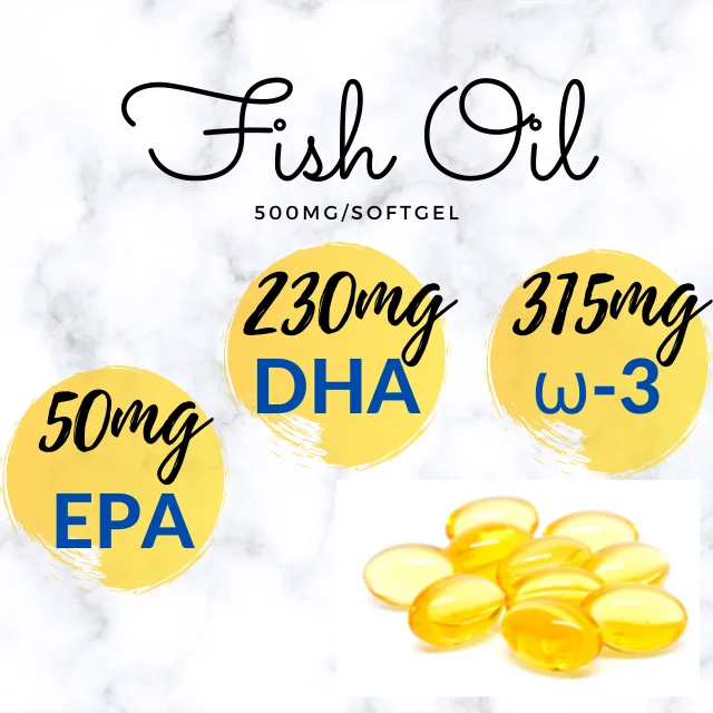 High quality fish oil softgel capsules 500MG Omega 3 EPA DHA