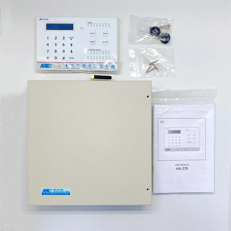 Traditional Wired Alarm Systems Panel Contact ID Format with Alarm Monitoring Station PSTN Phone Line 8 Zones Alert Report