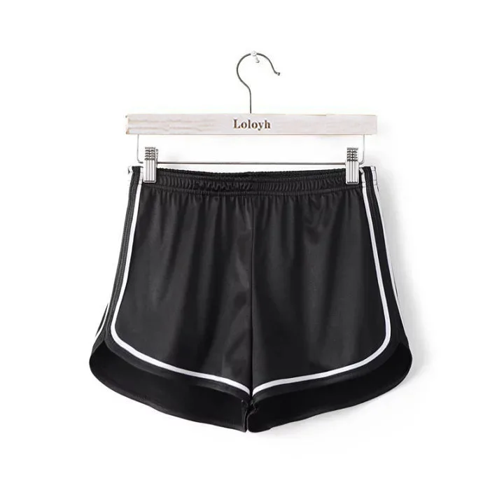 Custom Shiny Running Shorts For Female Yoga Sports Ladies Swag Summer Shorts Women Shorts