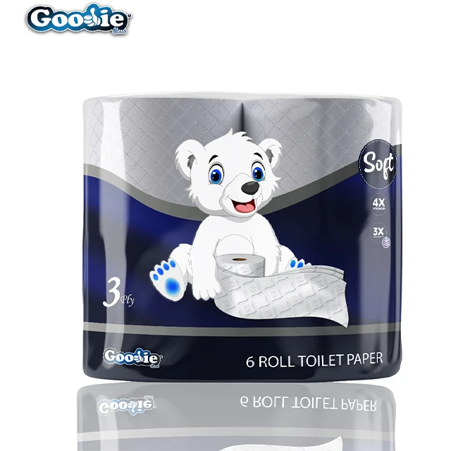 TOILET PAPER TISSUE 6 ROLL 3 PLY FROM FACTORY reasonable price guarantee
