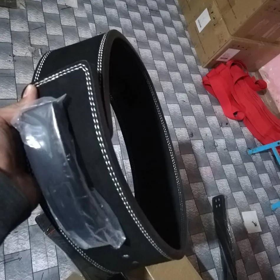 Fitness Leather Lever Belt Power Lifting Belt for Men & Women Lower Back Support for Weightlifting