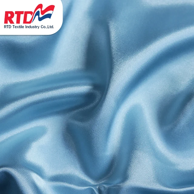 RTD Satin Crepe 100% Polyester Fabric - Light Blue WD1152