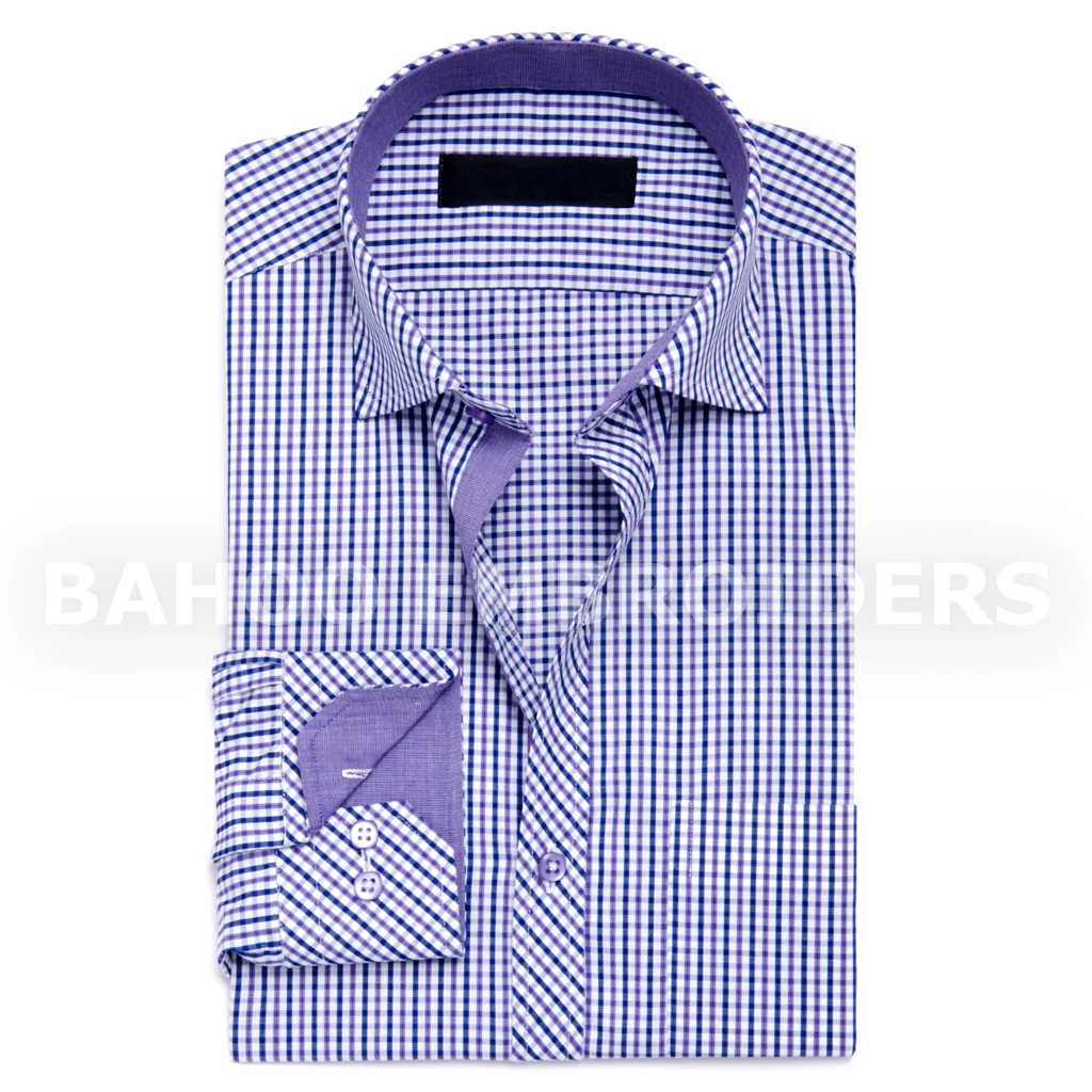 Мужская рубашка в клетку-RED MULTI