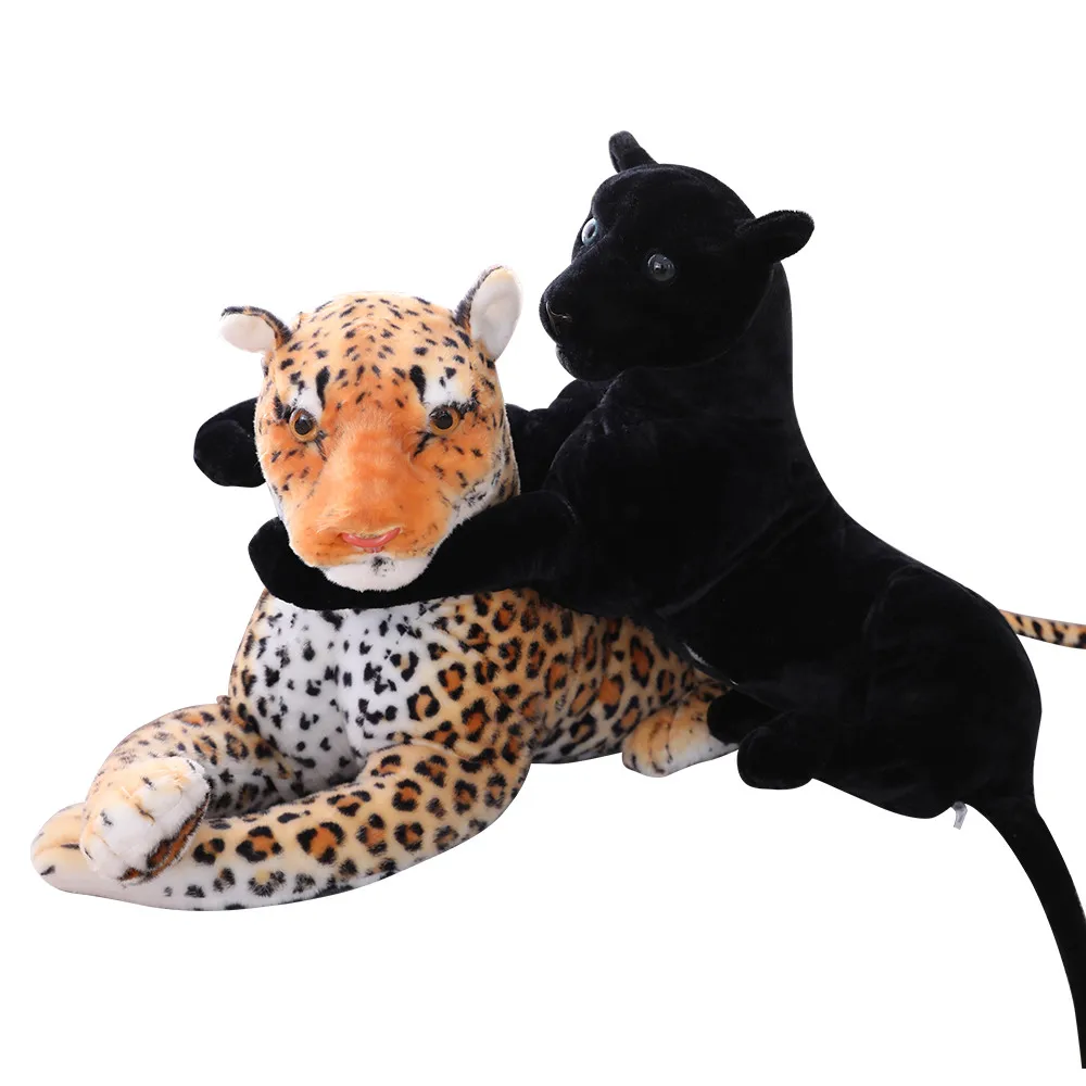 20cm Promotional Customized Plush Standing Lion/tiger/leopard Wild Animal Toy with Embroidered Label on Body