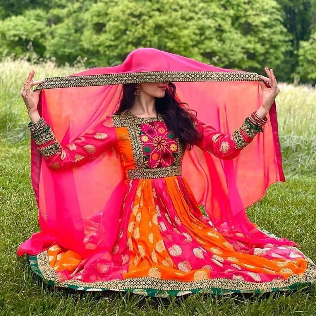 Superb Styles Afghani Kuchi Dresses For Eid quality solid color Embroidery long sleeve Afghan women dress