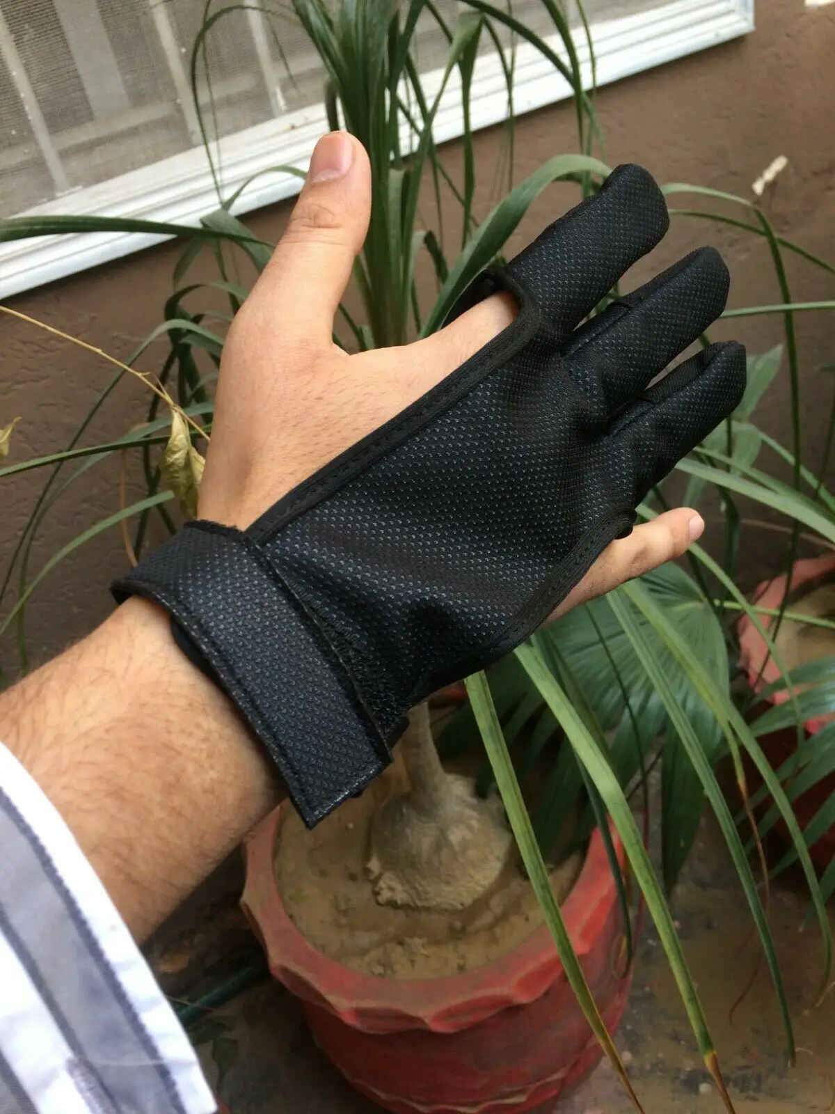  Перчатки из сетчатой ткани с 3 пальцами кожаные перчатки для охоты стрельбы