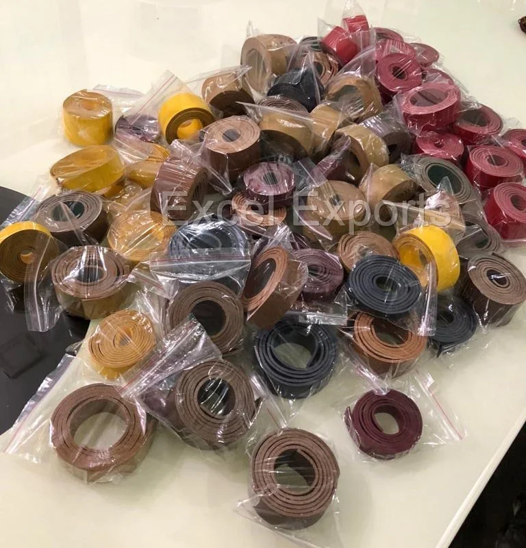 Wholesale Flat leather cord Flat leather strip is available from 10mm to 100mm width leather cord for jewelry belt hanking