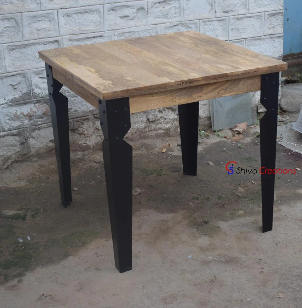  Недорогая роскошная винтажная мебель железные металлические ножки деревянный обеденный стол для ресторана