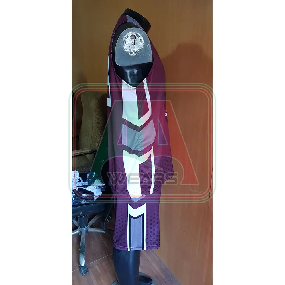 Custom Sublimation Sleeveless Jersey Team Fashion Player Jersey Logo Number Name OEM Kits Uniforms  Embroidery Cheap Sale Price