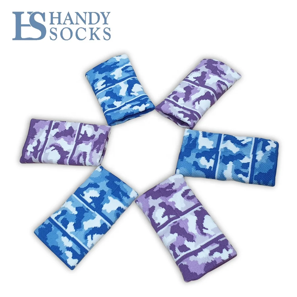 OEM Unisex Gym Cotton Permeability Camouflage Wristbands