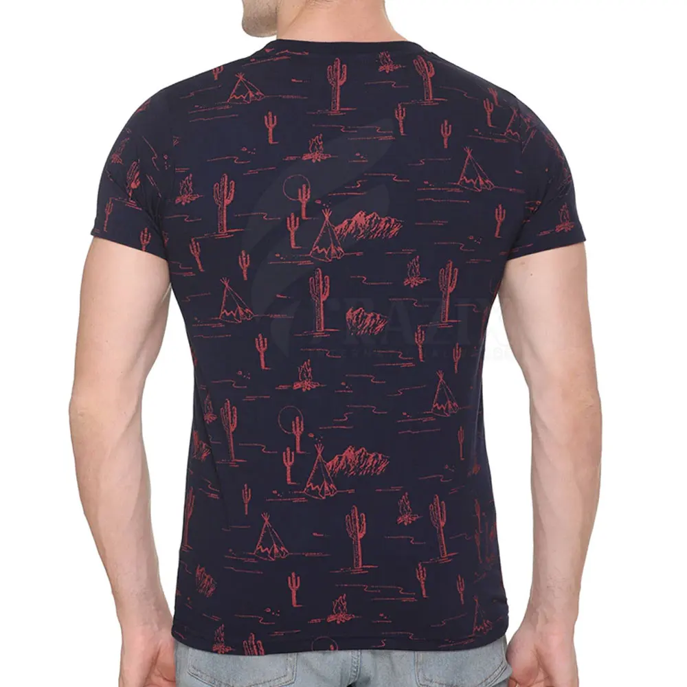 New Design Custom Logo Men Clothes Short Sleeved Cotton T Shirt Casual Wear