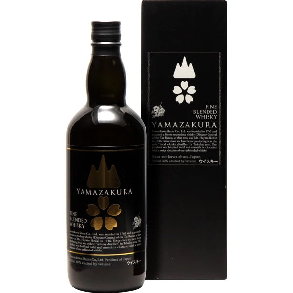 Japanese whisky whisky bottle with black label local alcoholic beverage