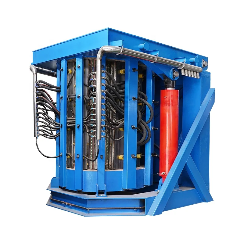 Hongteng 100kg 500kg 1T 2T 5t KGPS metal scrap melting steel copper iron aluminum Induction industrial Furnace for sale