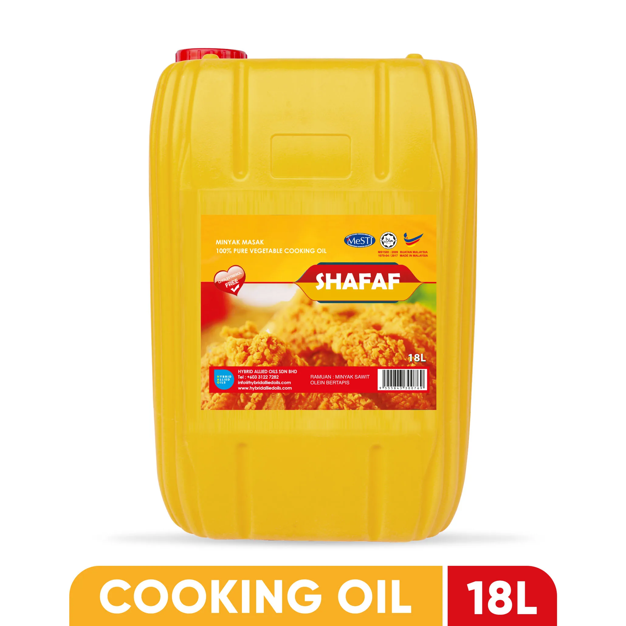 Лучшая цена чистый растительное масло CP8 сделанное из пальмового shafaf Халяль в 18 Литер канистра для бензина