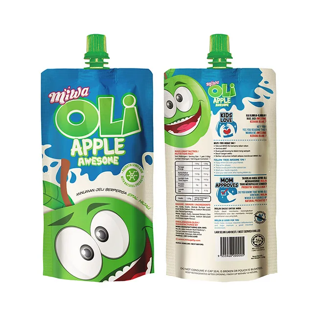 Лучший поставщик сертифицированный Халяль Prebiotic полезный ароматизированный яблоком желе напиток напитки яблоко разные вкусы