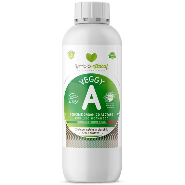 Вегетальное удобрение VEGGY A 1 литр для органического сельского хозяйства, высокое качество, Сделано в Италии