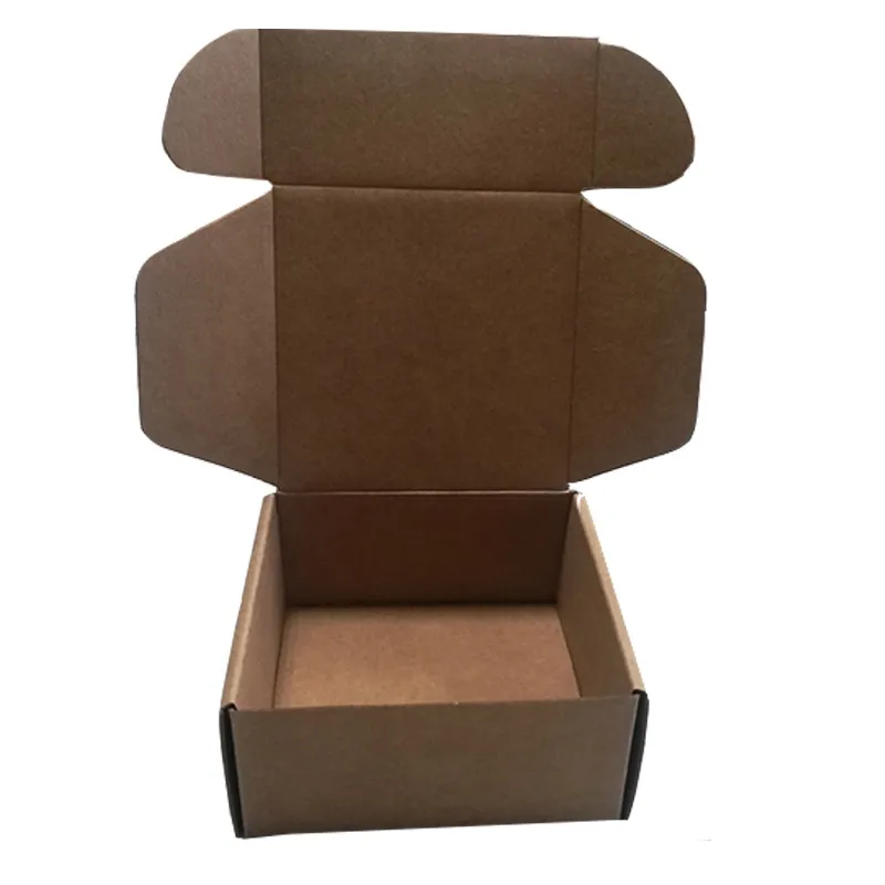 Custom with logo printed Carton Kraft Paper Packaging Box Kraft Product Box Recycling Paper Box