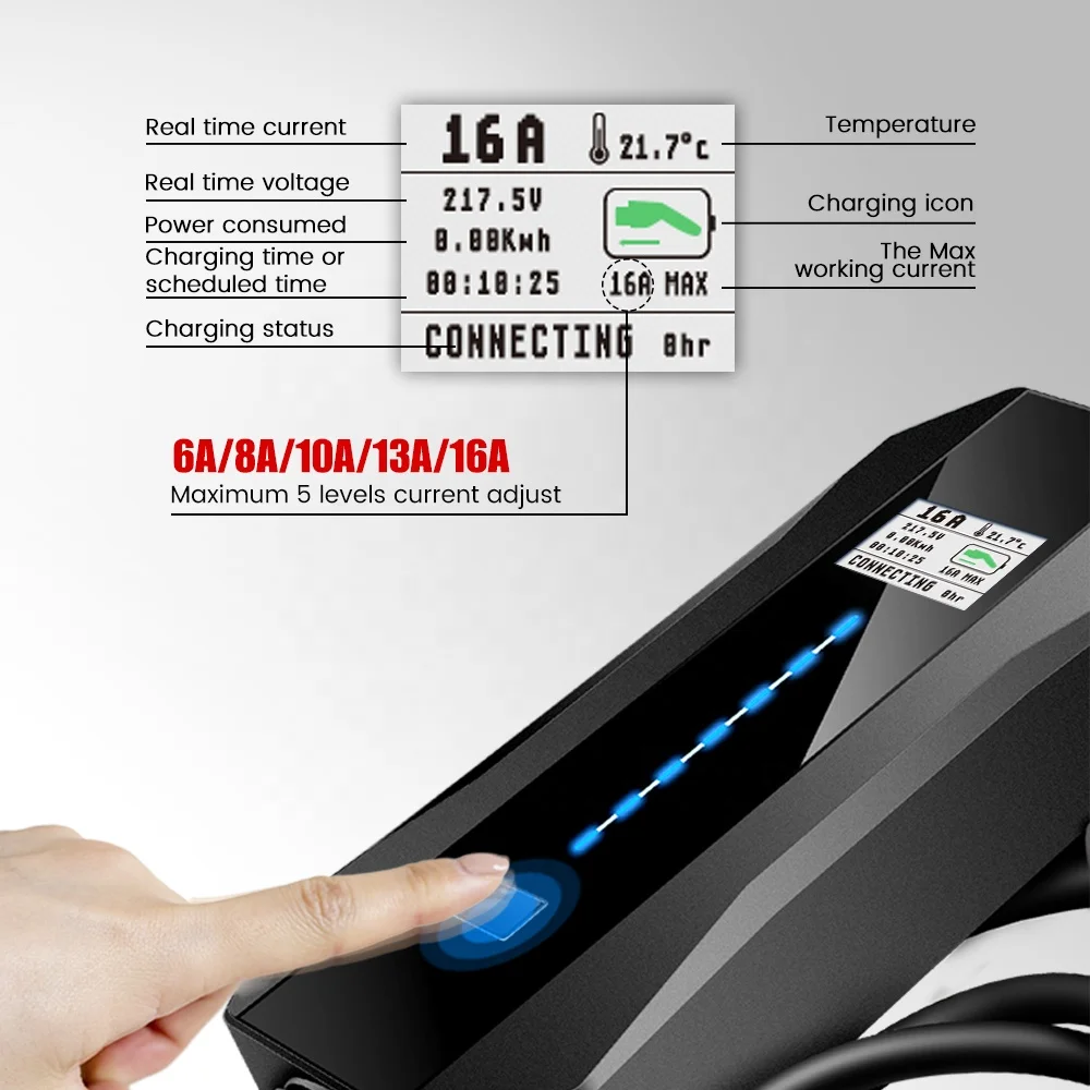 Teison mode 2 16A  portable ev fast car battery charger