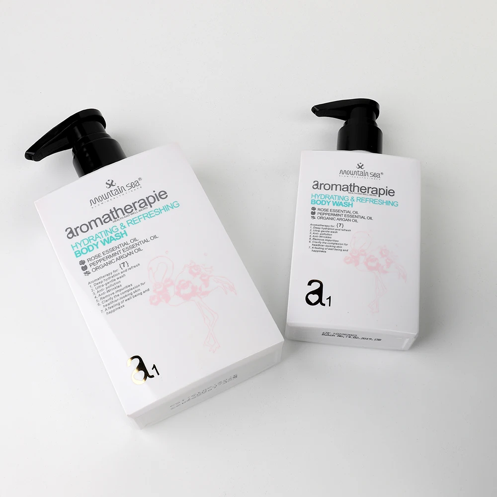 Оптовая продажа увлажняющий лосьон с розовым маслом сухой и грубый гладкий гель для душа без сульфата Женский уход за кожей тела