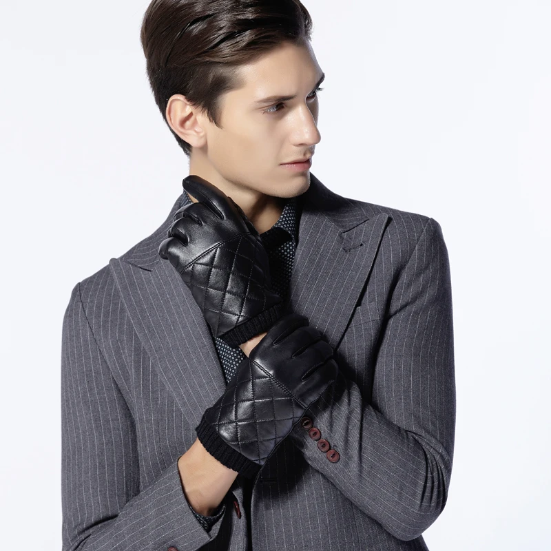 Latest design Pure Sheepskin leather deerskin Leather cheap price durable Touchscreen  dressing gloves Driving Gloves