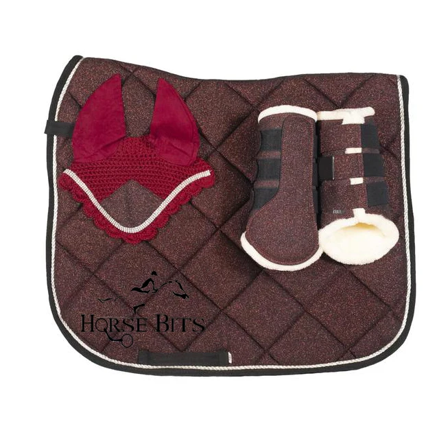 Equestrian saddle pad sets, English saddle pad sets, Custom saddle pad sets /different color saddle pad sets