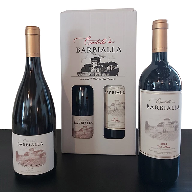 Mix 2 bottles: Chardonnay 2016 and Red igt wine 2014  - Welcome order