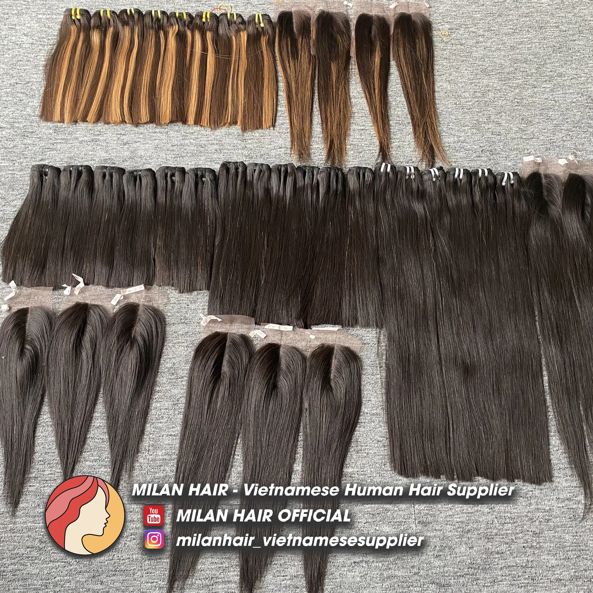 Long straight double drawn hair on sale best virgin remy hair grade 12A human hair Vietnam extensions