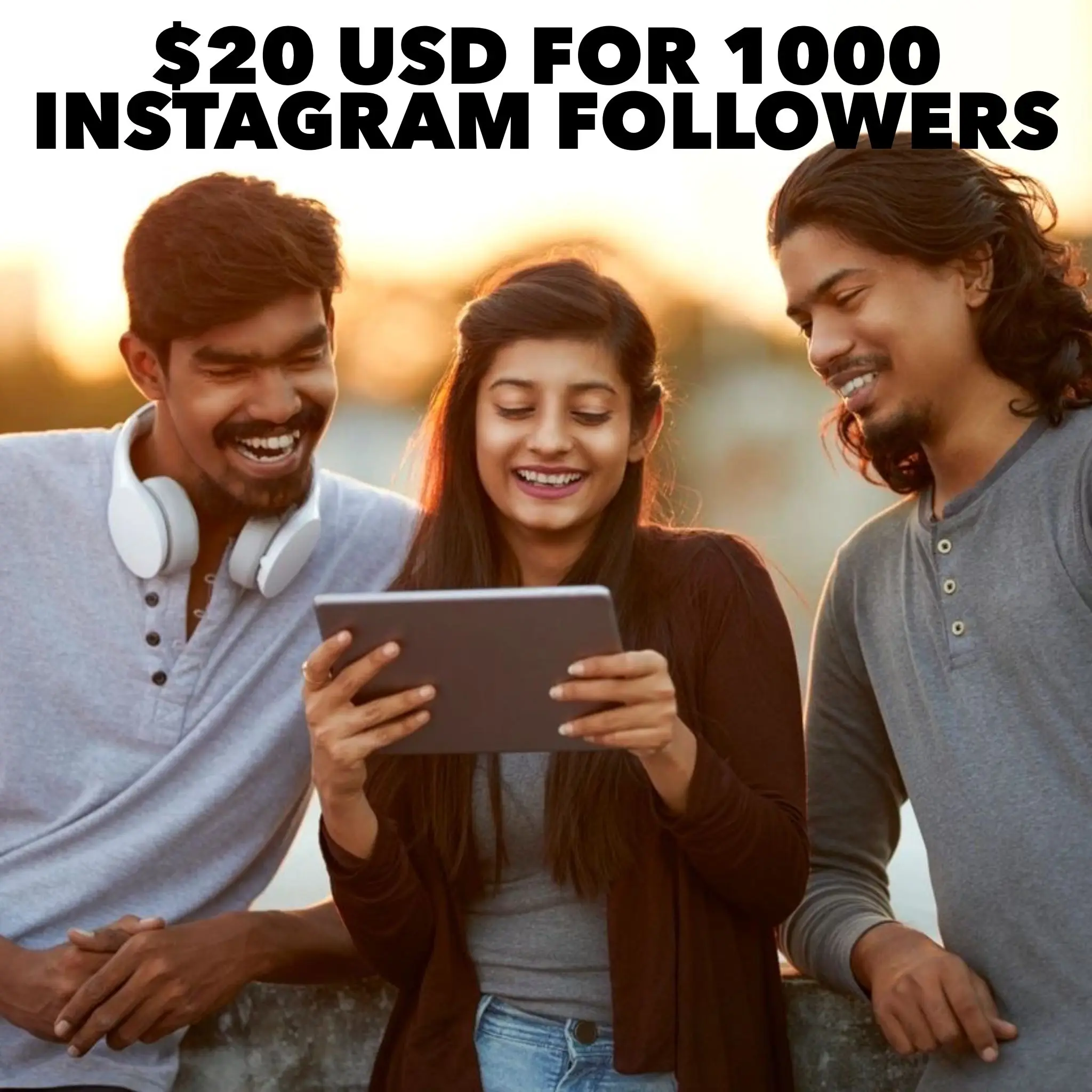  Закажите 1000 подписчиков в Instagram за 20 долларов США и