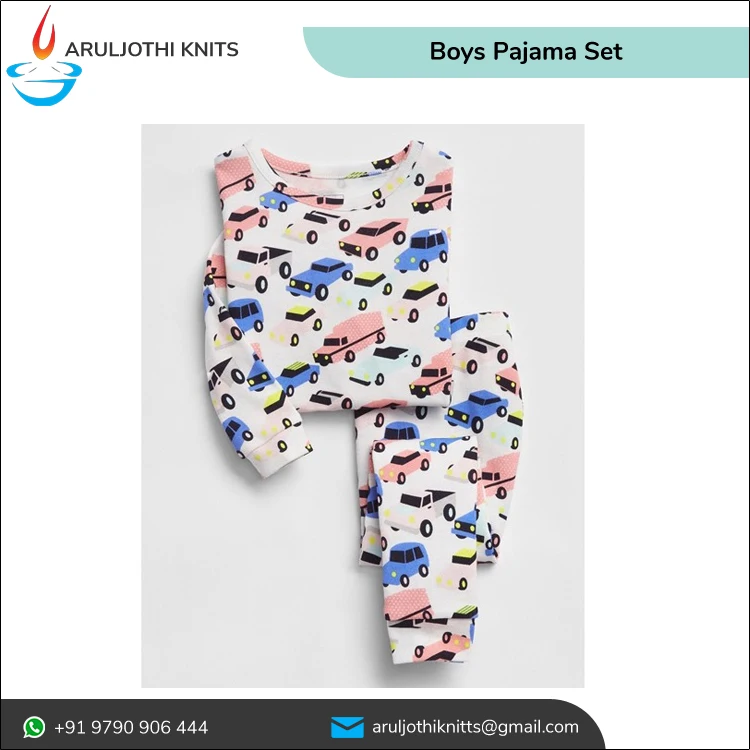 OEM Brand 100% Cotton Boy kids New Design Night Wear Toddler sleepwear nightwear Long Sleeve Pyjama set Children Pajama Set