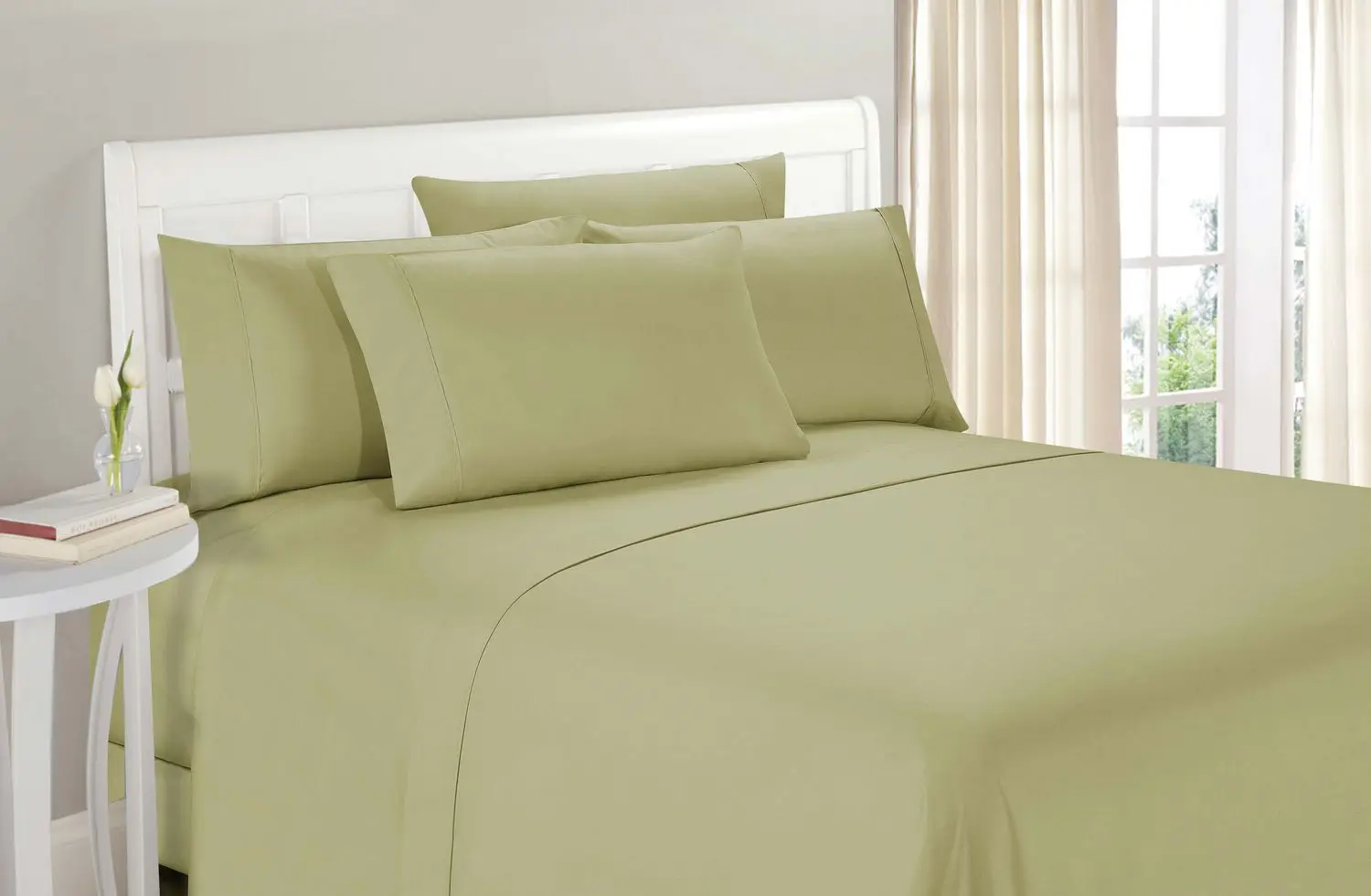 100% polyester bamboo 2000 series bed sheet set